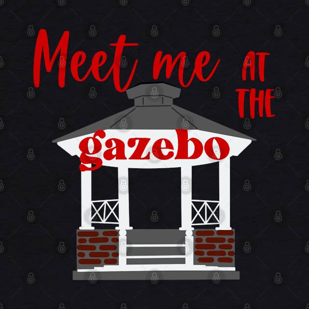 Meet me at the gazebo red by CaffeinatedWhims